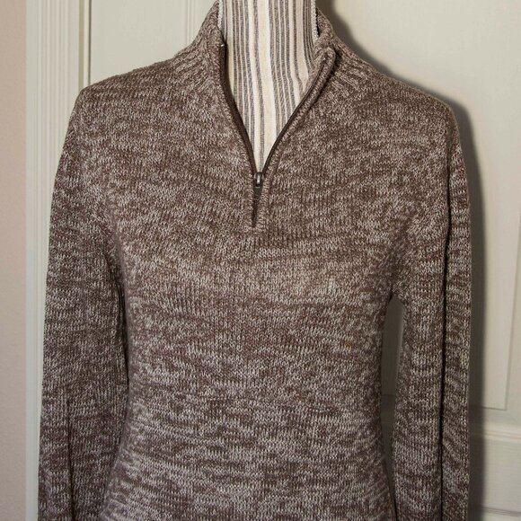 Soybu Sweater Sweater Dress Heather Brown & White L - Picture 6 of 9